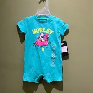 6M BABY ONESIE HURLEY SHORTS